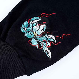 Sweat à capuche en tissu polaire à motif personnalisé, broderie pour homme, vêtements urbains confortables pour hommes, vente chaude en stock - Product Image 6