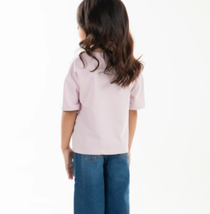 Camisetas Holgadas Personalizadas con Bordado para Niños, Nuevas Camisetas de Algodón 100% Tejido Grueso con Lavado Ácido y Color Intenso para Niños - Product Image 3