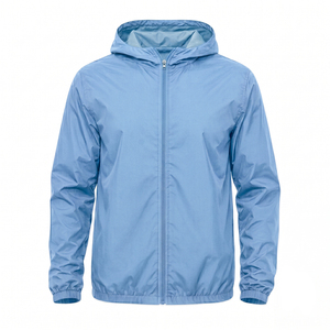 Veste coupe-vent légère pour homme, style à capuche, couleur unie, qualité supérieure, vente directe d'usine, veste en nylon coupe-vent - Product Image 6