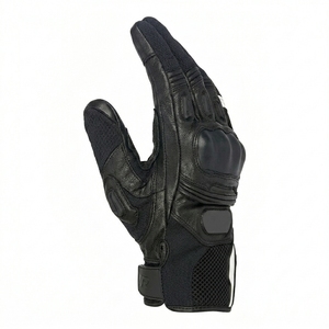 Guantes de Ciclismo de Cuero para Invierno, Compatibles con Pantalla Táctil, Ligeros, Unisex, Antideslizantes, con Correa Ajustable para la Muñeca y Gancho - Product Image 4