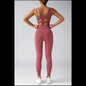 Conjunto de Yoga Personalizado para Mujer, Calidad Premium, Logotipo Frontal Sólido, Transpirable, Ecológico, Conjunto de 2 Piezas, Alta Calidad - Product Image 3