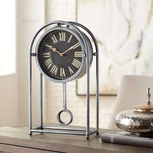 Horloge de bureau vintage silencieuse sans tic-tac, horloge de table, décoration d'intérieur, horloge de table - Product Image 1