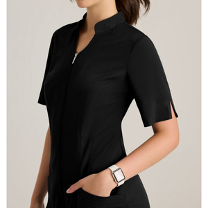 <b>Nursing</b> Uniforms Colors Breathable Women's Beauty Spa Hairdressing Salon Short Sleeve <b>Tunic</b> Top Esthetician staff uniforms scrub - Product Image 4