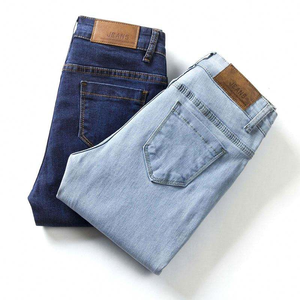 Jeans de Pierna Recta para Mujer, Cintura Alta, Largos, Denim Lavado, Casuales, Azules, de Algodón, Estilo Primavera - Product Image 6