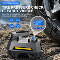 High Quality Digital Car Tire Inflator With Pressure Gauge Portable Air Compressor Auto Tyre Pump for Motorcycle Bicycle