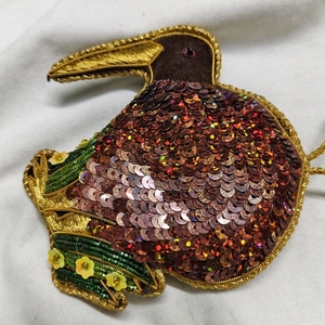 Adorno Colgante de Pájaro Puffin Hecho a Mano, Decoración Navideña con Cuentas, Regalo para la Época Festiva - Product Image 3