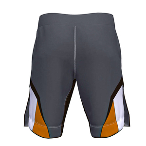 Grey Color Block Light Weight Unisex Loose Fit MMA Martial Arts Training <b>Shorts</b> for Gym Workout - Product Image 3