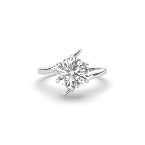 Anillo de Diamante de Laboratorio de Corte Brillante Redondo de Lujo de 2.57Ct, Estilo Único, Ligero, Plata de Ley 925, Joyería Fina, Regalo - Product Image 2