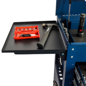 Wholesale OEM 84cm 4 Drawer Heavy Duty <b>Rolling</b> Utility Cart Matte Blue Powder Coated Steel for Workshop Garage Industrial Use - Product Image 2