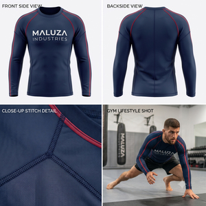 OEM Custom Sublimation Short Sleeve <b>Compression</b> Rash Guard UPF 50+ Eco-Friendly Breathable Quick Dry Unisex Fitness Water Sports - Product Image 4