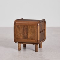 Table de chevet en bois de manguier Vandana Nova Aureo 50x43 cm
