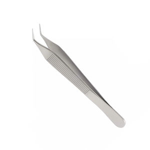 Pinzas Adson Quirúrgicas Curvas Dentadas de Precisión, Agarre Manual, Acero Inoxidable de Alta Calidad, Certificación CE, Venta al por Mayor - Product Image 1
