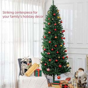 Albero di Natale Artificiale Slim Fir Non Illuminato, Alto 2,4 m con 1168 Punte e Rami Verdi Realistici - Product Image 5