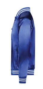 Veste universitaire en satin bleu pour homme, col rabattu, fermeture boutonnée, coupe classique, style preppy, vêtement d'automne, personnalisable, 100% laine véritable - Product Image 5