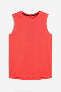 Camisetas sin mangas de alta calidad para hombre, corte cuadrado, acanaladas, transpirables, de secado rápido, de algodón/poliéster, personalizadas, al por mayor, para gimnasio. - Product Image 5