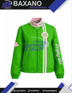 Chaqueta de Carreras de Sarga de Algodón Alpha Kappa Alpha AKA Sorority para Mujer, Chaqueta de Motociclismo de Alto Rendimiento y Velocidad - Product Image 5