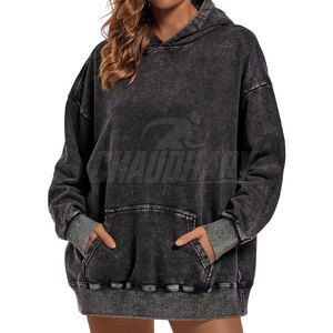Sudadera con Capucha para Mujer de Alta Calidad, Lavado Ácido, Tela Ligera y Suave, Sudadera con Capucha para Mujer, Estilo Lavado Ácido, Atuendo Diario Elegante - Product Image 2