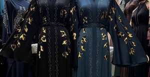 Dubai style abaya Traditional Islamic Women's Saudi Arabian Abaya Spring Polyester Breathable Ankle Length Muslim - Product Image 2