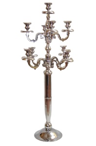 Candélabre de coulée de conception Simple polonais brillant en métal de qualité supérieure pour la maison hôtel restaurant et décoration de fête candélabre 5 Lite - Product Image 2
