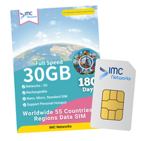 Tarjeta SIM de Viaje 4G 5G para 11 Países de Asia, Reventa de Tarjetas SIM, Empaque Personalizado, Roaming, Datos Ilimitados, Tarjetas SIM Físicas