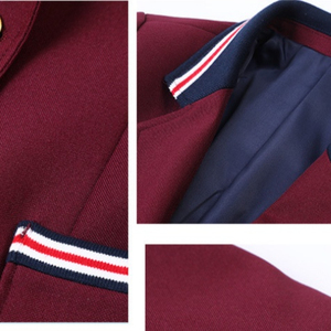 Blazer scolaire classique avec logo personnalisé, couleur classique, veste formelle confortable pour garçons et filles, pour les écoles primaires - Product Image 4