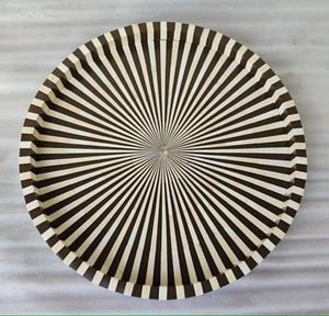 Bandeja Feng Shui de Lujo Hecha a Mano con Incrustaciones de Hueso Ecológicas, Diseño Decorativo Elegante, Calidad Premium para Servir en el Hogar y la Cocina - Product Image 1