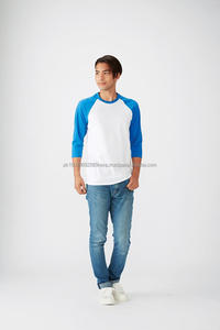 T-shirt en vrac à manches longues en gros de haute qualité Tee Raglan à manches longues impression personnalisée 100% coton, T-shirt pour hommes, coupe ample - Product Image 4