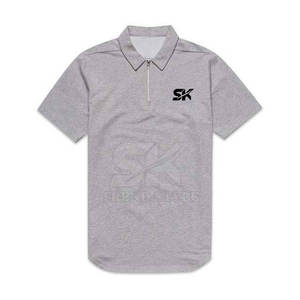 Adults Wear Men <b>Zip</b> <b>Up</b> Plain <b>Polo</b> Shirts Casual Style Men <b>Zip</b> <b>Up</b> Plain <b>Polo</b> Shirts Solid Color Men <b>Zip</b> <b>Up</b> Plain <b>Polo</b> Shirts - Product Image 2