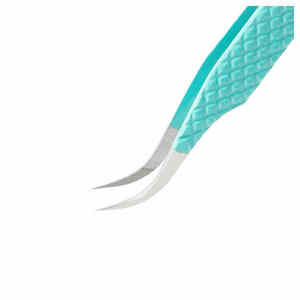 Customized Stainless Steel Eyelash Tweezers Curved Lash Tweezers - Product Image 3