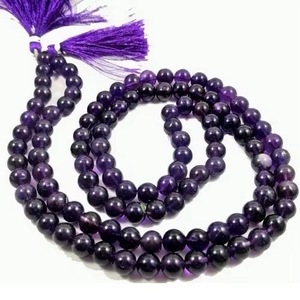 Wholesale 108 Natural 8mm Amethyst Mala Beads Customizable Crystal Necklace Handmade Dynamic Crystal <b>Art</b> Collectible for - Product Image 3