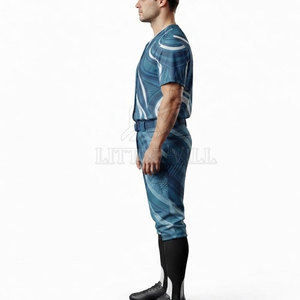 Uniforme de baseball professionnel, maillot personnalisé, pantalon assorti, polyester respirant, motif imprimé par sublimation audacieux, entraînement d'équipe - Product Image 3