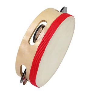 Tambourin en bois de qualité supérieure, fabriqué sur mesure, lumineux, pour professionnels et débutants. - Product Image 3