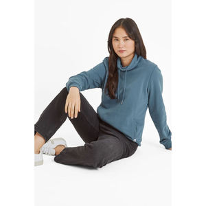 เสื้อสเวตเชิ้ตคอกลมผ้าฟลีซสำหรับผู้หญิง 100% ผ้าฝ้าย พิมพ์ลายด้านหน้า ระบายอากาศได้ดี และเป็นเสื้อสเวตเชิ้ตผู้หญิง - Product Image 5