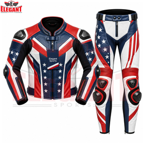 Tenue de motard avec protections CE, qualité supérieure, étiquette privée, combinaison de course en cuir perforée 2 pièces - Product Image 2