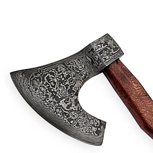 Hache en acier Damas de qualité supérieure, manche en bois fait main, outil de coupe forestière, fournisseur en gros - Product Image 6