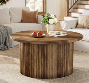 Creative Design Hot Sale Sizes 31.5" Vintage Brown Coffee Table Farmhouse Center Table Engineered Mango Wood Coffee Table - Product Image 2