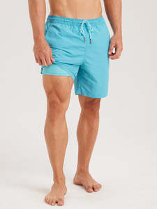 Shorts de plage 2-en-1 pour hommes avec poches cargo latérales, séchage rapide, décontractés, pour l'été, maillot de bain, tenue de plage - Product Image 1