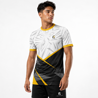 Maillot de jeu Esports personnalisé par sublimation, respirant, séchage rapide, uniforme d'équipe, chemise pour joueurs professionnels, pour tournois professionnels
