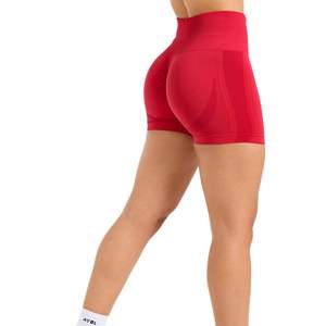 Shorts de Yoga Personalizados al por Mayor para Mujer, Cintura Media, con Cordón Ajustable, Transpirables, de Secado Rápido, para Fitness y Entrenamiento, Estilo Color Block, OEM ODM - Product Image 4