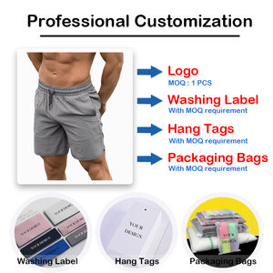 Shorts de course décontractés en coton pour hommes – Nouvelle collection, séchage rapide, respirants, pour la gym et la course à pied - Product Image 5