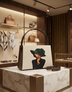 Cartoon Print Canvas Tote Bag Women Handled Shoulder <b>Handbag</b> <b>Large</b> Capacity for School Travel Daily Use - Product Image 4