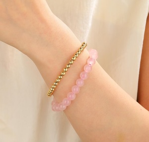 Natural Rose Quartz <b>Bracelet</b> 8mm Round Beads <b>Healing</b> Crystal Stone Stretch <b>Bracelet</b> Wholesale Women Jewelry - Product Image 5