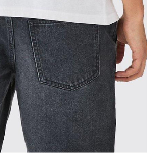 Street Wear Fashion Summer <b>Jean</b> Denim Loose Fitting Comfortable Feel <b>Elastic</b> <b>Waist</b> Casual Custom Logo Embroidered Cheap Price - Product Image 5