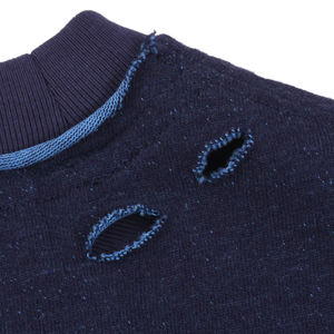 Camiseta de Manga Corta para Hombre, 100% Algodón, Formal, Transpirable, Cuello Redondo, Talla Grande, 280g, con Logotipo Personalizado y Orificios Irregulares - Product Image 3