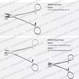 Hot Sale Sheehy Fascia Press Forceps Finger <b>Ring</b> Handle Flat Jaws ENT Surgical Instrument Stainless Steel Reusable - Product Image 5