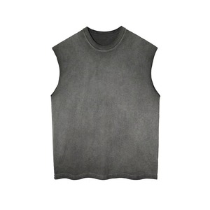 Camisetas de Gimnasio de Punto Vintage para Hombre y Niño, Chalecos sin Mangas, Ropa Deportiva Informal, Transpirable y de Secado Rápido - Product Image 5
