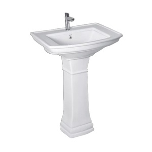Pedestal de lavabo de cerámica de diseño moderno, artículos de baño y cocina de la más alta calidad disponibles a precio de descuento para uso doméstico - Product Image 1