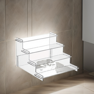 Columna de Exhibición Acrílica Moderna y Ecológica de Tres Niveles – Soporte de Almacenamiento para Perfumes y Cupcakes, Estante Transparente - Product Image 4