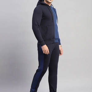 ชุดวอร์มกีฬาสำหรับผู้ชาย เสื้อฮู้ดดี้และกางเกงจ็อกเกอร์ ชุดออกกำลังกายน้ำหนักเบาสำหรับยิม วิ่ง และออกกำลังกาย - Product Image 3