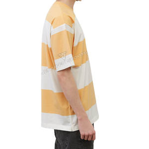 Camiseta DeliverFast Económica de Corte Regular, Ligera, Transpirable y de Secado Rápido, Diseño a Rayas de Dos Colores, Logotipo Personalizado, 240g, para Hombre - Product Image 5